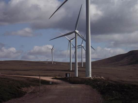 Part of the Gordonbush onshore wind farm. Picture: Contributed