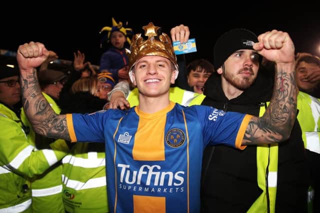He wears the crown: Shrewsbury Town's Jason Cummings. Picture: Nick Potts/PA