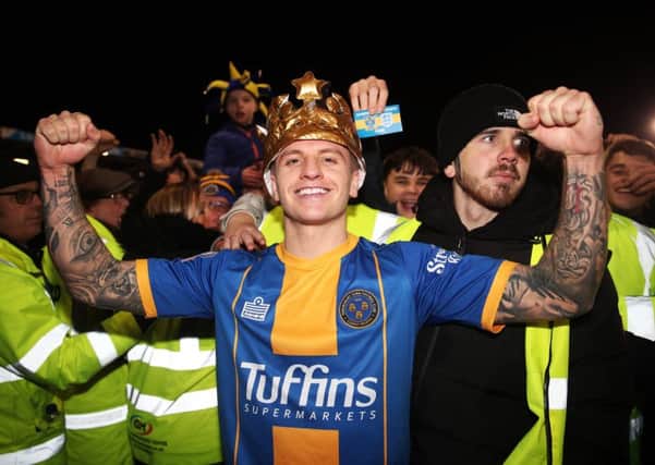 He wears the crown: Shrewsbury Town's Jason Cummings. Picture: Nick Potts/PA