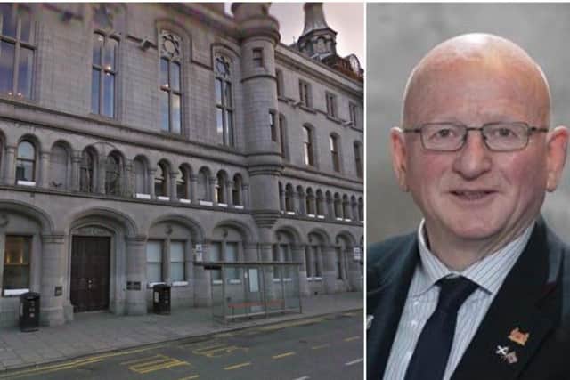 Councillor Alan Donnelly was convicted at Aberdeen Sheriff Court.