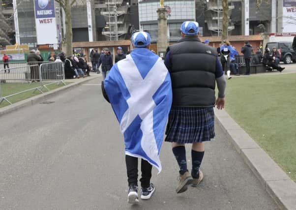 Flags are better suited to sporting arenas, rather than politics (Picture: Ian Rutherford)
