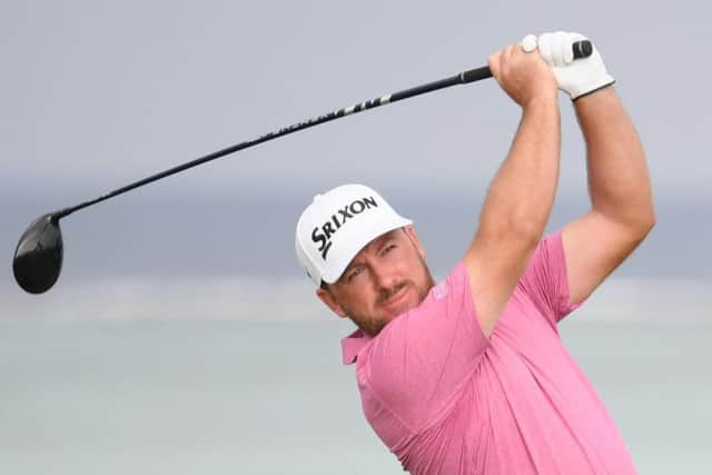 Graeme McDowell in action during the second round of Saudi International at Royal Greens Golf Club in King Abdullah Economic City