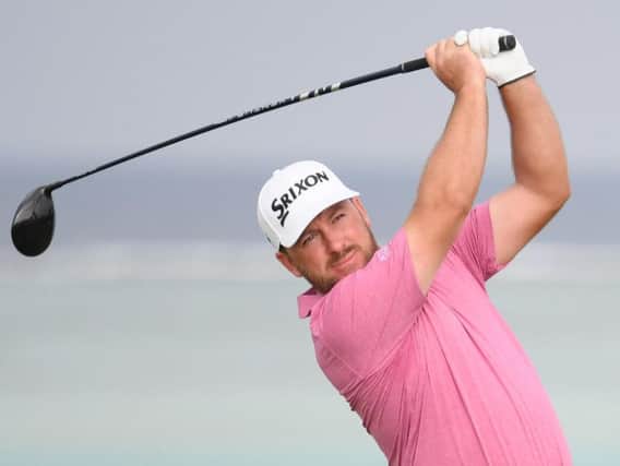 Graeme McDowell in action during the second round of Saudi International at Royal Greens Golf Club in King Abdullah Economic City