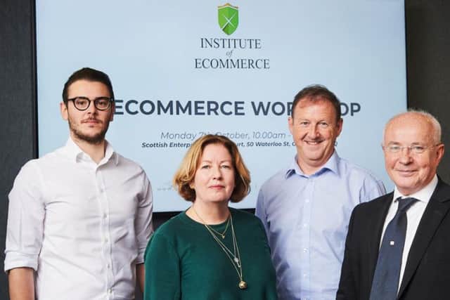 From left: Institute of Ecommerce co-founders Emil Stickland, Gillian Crawford, Graeme Harrowell and Peter Mowforth. Picture: contributed.