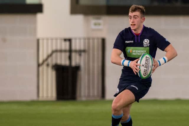 Nathan Chamberlain kicked two conversions for Scotland. Picture: SNS.