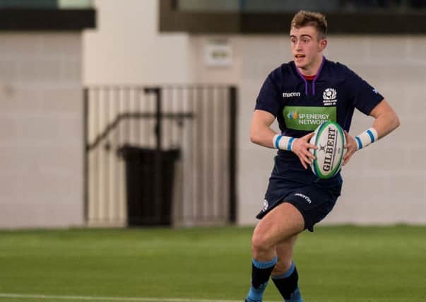 Nathan Chamberlain kicked two conversions for Scotland. Picture: SNS.