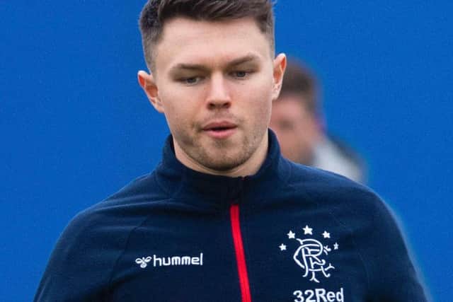 Glenn Middleton training with Rangers.