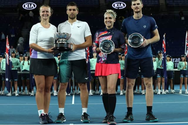 Bethanie Mattek-Sands and Jamie Murray fell to defeat in the final. Pic: Clive Brunskill/Getty
