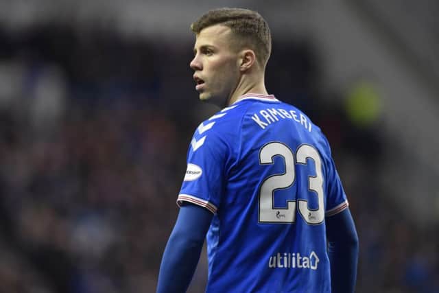 Florian Kamberi made his Rangers debut against Aberdeen. Picture: Rob Casey / SNS