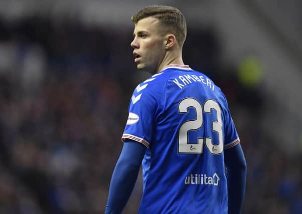 Florian Kamberi made his Rangers debut against Aberdeen. Picture: Rob Casey / SNS