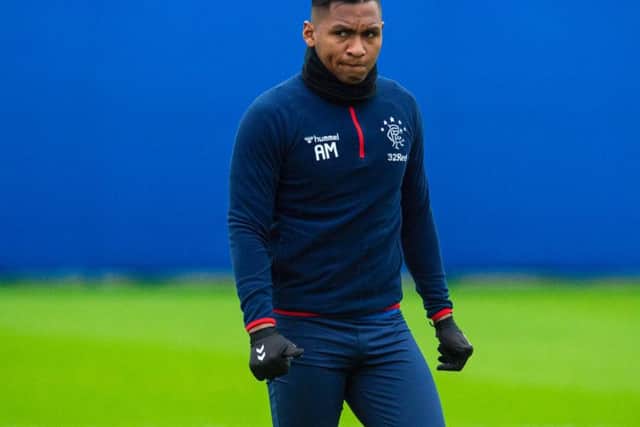 Frustrated: Alfredo Morelos