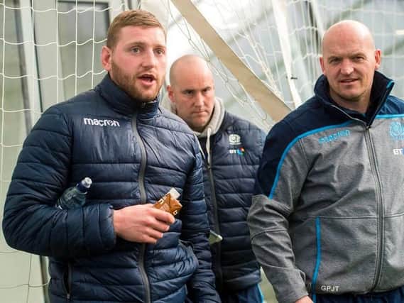 Finn Russell was not back in Scotland camp for training today as Gregor Townsend's squad prepare for England. Picture: SRU/SNS
