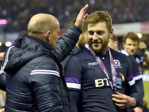 Finn Russell was man-of-the-match in the famous Calcutta Cup win of 2018. Picture: SRU/SNS