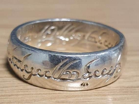 Lord of the Rings fans took great delight in responding to the public appeal to return the ring to its rightful owner. Picture: North Yorkshire Police