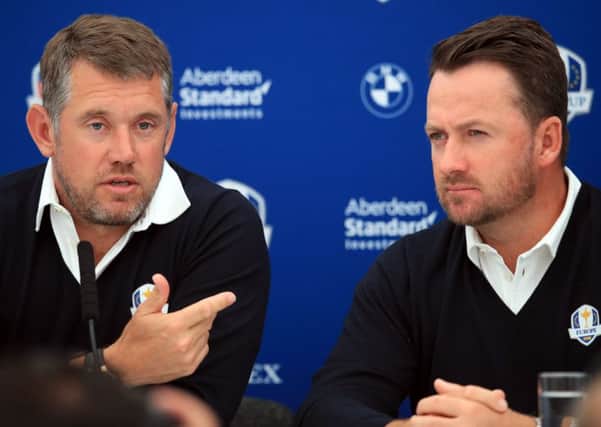 Vice-captains in 2018, Lee Westwood, left, and Graeme McDowell could be Ryder Cup players again this year. Picture: PA
