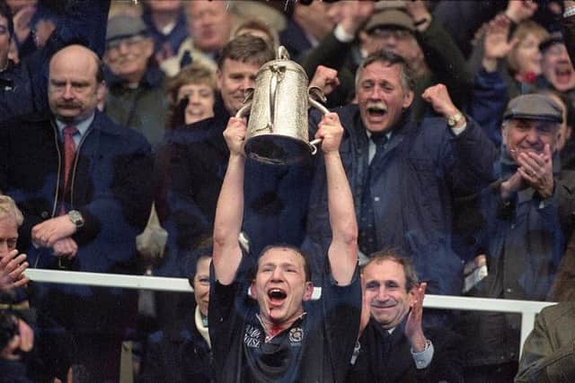 Scotland prevented an England Grand Slam and clinched the Calcutta Cup in 2000 (Getty Images)