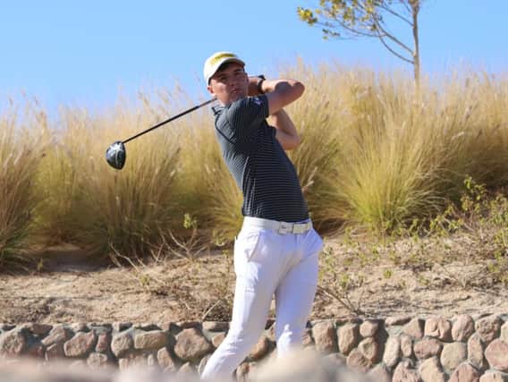 Sam Locke is in a three-way tie for the lead after the opening round at Ayla Golf Club In Jordan