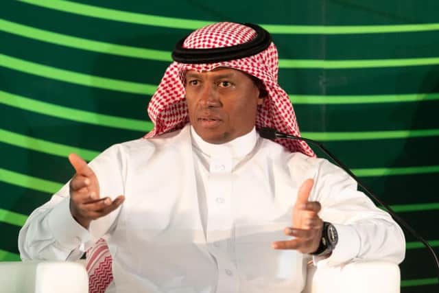 Majed Al Sorour, Chief Executive Officer of the Saudi Golf Federation and Golf Saudi, speaks at the inaugural Golf Saudi Summit in King Abdullah Economic City