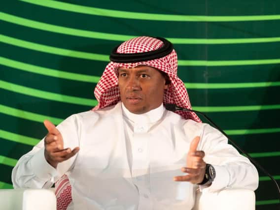 Majed Al Sorour, Chief Executive Officer of the Saudi Golf Federation and Golf Saudi, speaks at the inaugural Golf Saudi Summit in King Abdullah Economic City