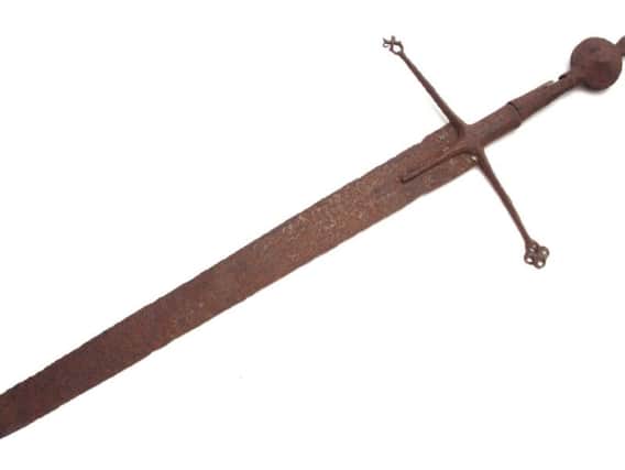 The claymore, which dates from the 15th to 16th Century,  sold for 30,000 with the auction house expecting it to go for around 200. PIC: Hutchison Scott.