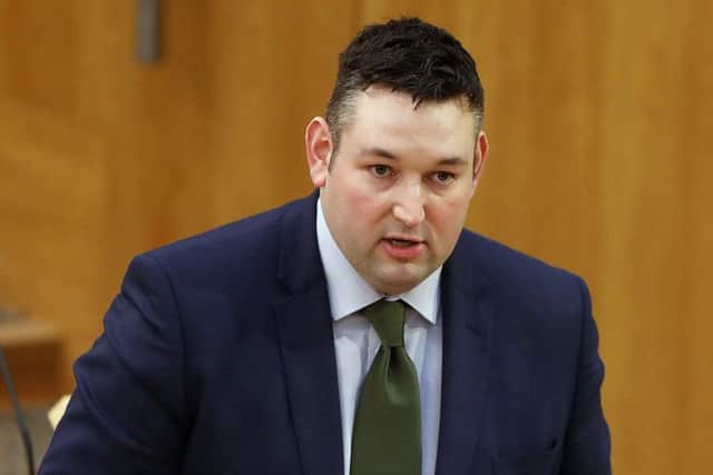 Miles Briggs MSP speaking during the Scottish Government debate on Drugs and Alcohol â¬ Preventing and Reducing Harms, which was held at the Scottish Parliament, Edinburgh this afternoon. 30 January 2020 . Pic - Andrew Cowan/Scottish Parliament