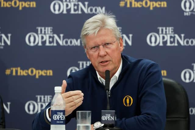 Martin Slumbers believes the issue of hitting distance has brought a 'pivotal moment' to the game. Picture: Getty.