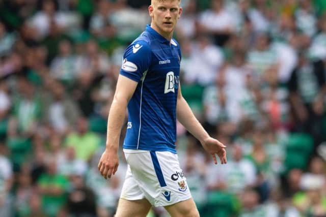 Madis Vihmann playing for St Johnstone at Celtic Park earlier this season. Picture: SNS