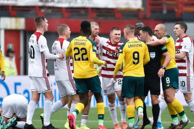 Celtic and Hamilton have been charged by the Scottish FA. Picture: SNS