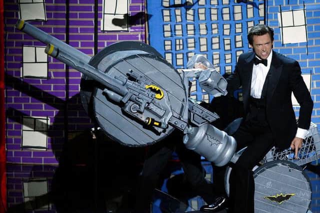Hugh Jackman used his hosting role at the 2009 ceremony to poke fun at The Dark Knight's omission. Picture: Kevin Winter/Getty Images