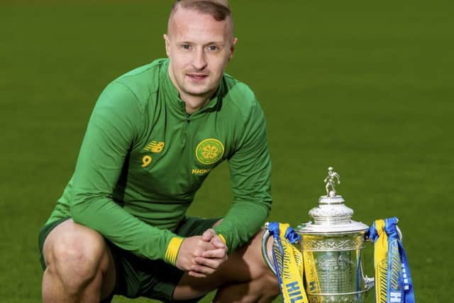 Celtic's Leigh Griffiths looks forward to the Scottish Cup tie against Clyde. Picture: Craig Williamson / SNS