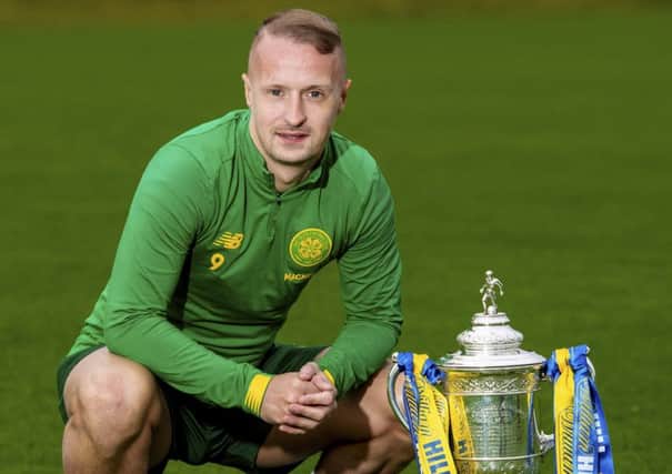 Celtic's Leigh Griffiths looks forward to the Scottish Cup tie against Clyde. Picture: Craig Williamson / SNS