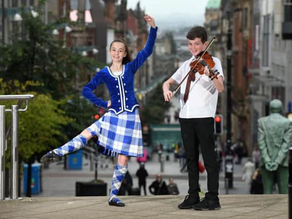 Pupils from the Glasgow Gaelic School gear up for the Royal National Mod. Picture: Paul Chappells