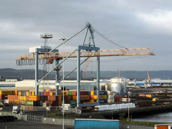 The initial report from the group was that the device had been left on a trailer in Belfast Docks. Picture: PA Wire