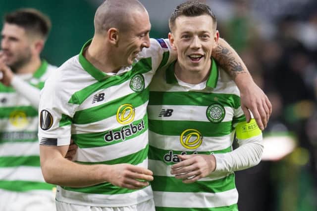 Skipper in waiting: Callum McGregor is tipped by Neil Lennon to succeed Scott Brown as captain. Photograph: Ross Parker/SNS