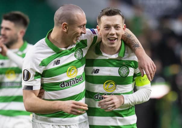 Skipper in waiting: Callum McGregor is tipped by Neil Lennon to succeed Scott Brown as captain. Photograph: Ross Parker/SNS