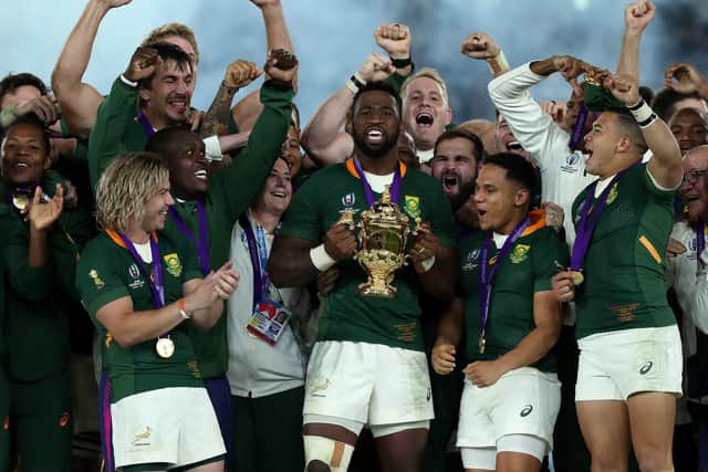 World Cup winners South Africa are in talks to join the Six Nations, according to a report. Picture: Getty Images