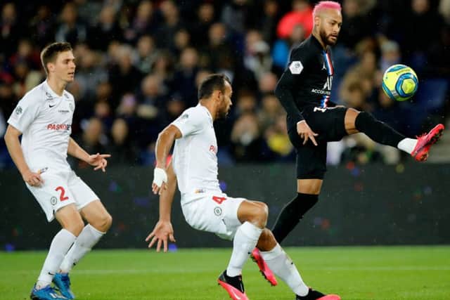 Neymar may be hard to love but hes the present days ultimate tanner-ba entertainer on the pitch. Photograph: Christophe Ena/AP