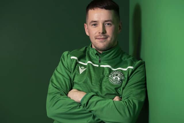 Marc McNulty, back for a second loan spell with Hibs, could start against BSC Glasgow. Picture: Craig Foy / SNS