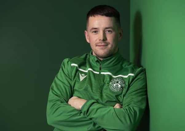 Marc McNulty, back for a second loan spell with Hibs, could start against BSC Glasgow. Picture: Craig Foy / SNS