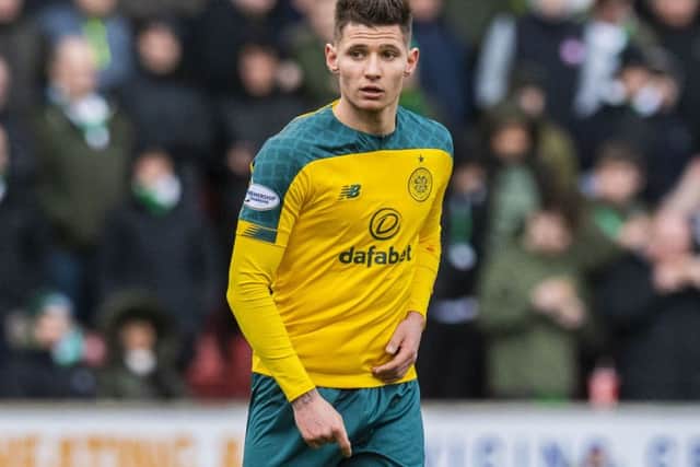 Patryk Klimala made his first start for Celtic in their Scottish Cup fifth-round win over Clyde. Picture Craig Williamson/SNS