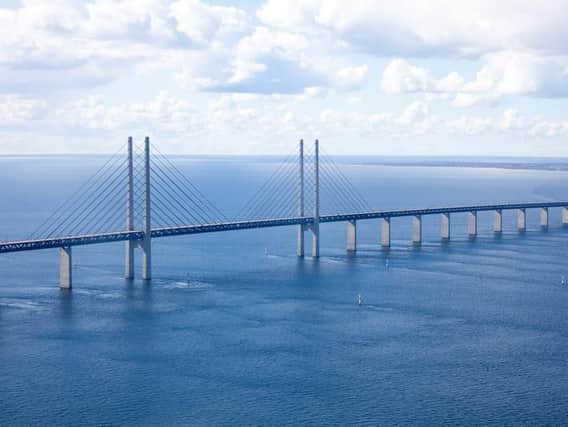 One version of the plan would be modelled on the Oresund Bridge (pictured) in Denmark. Picture: Daniel4021/goodfreephotos.com