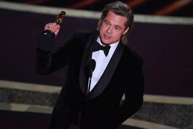 Brad Pitt paid tribute to his children in an emotional speech (Getty Images)