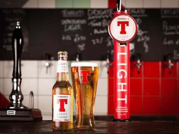 Tennents Light will be available on draught and in 330ml bottles in selected bars throughout Scotland. Picture: Contributed