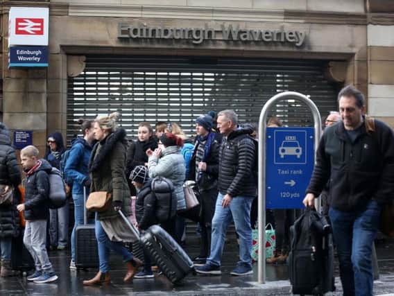 Edinburgh Waverley station shut on Sunday due to overcrowding caused by Storm Ciara (Getty Images)