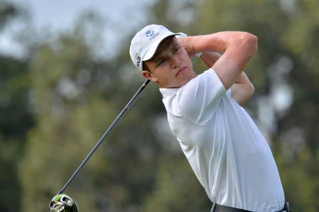Balmore's James Wilson on his way to an eight-under-par 64 in the first round of the South African Stroke-Play Championship at Randpark Golf Club in Johannesburg