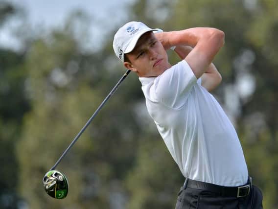 Balmore's James Wilson on his way to an eight-under-par 64 in the first round of the South African Stroke-Play Championship at Randpark Golf Club in Johannesburg