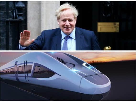 High-speed trains will also run beyond the new lines on existing tracks as far as Edinburgh and Glasgow.