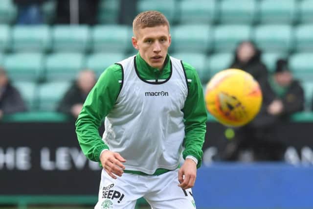 Greg Docherty is on loan at Hibs from Rangers. Picture: SNS
