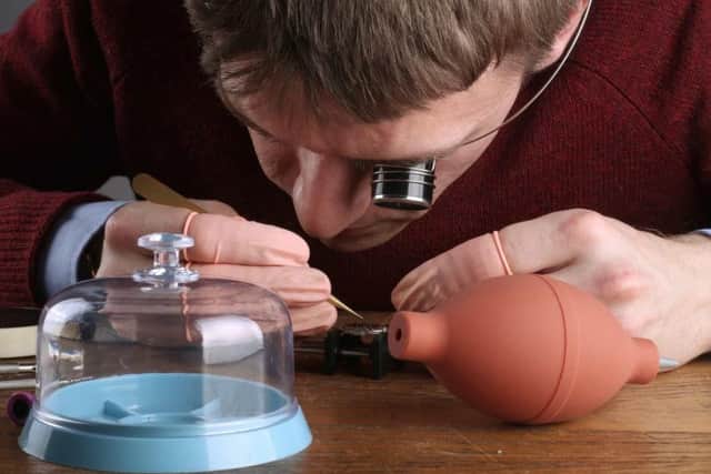 AnOrdain's Euan Fairholm is thought be the only apprentice watchmaker in Scotland. Picture: Contributed