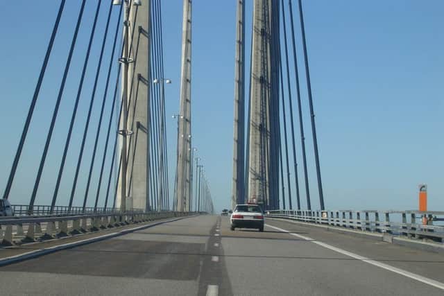 The Oresund Bridge, a combined railway and motorway bridge between Sweden and Denmark, has been cited as an inspiration for a crossing over the North Channel. Picture: Wikicommons